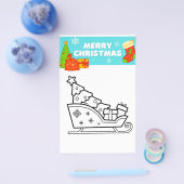 Kerst kleurplaten! flyer (Enkel)