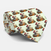 Kerst Koala Patroon Stropdas (Opgerold)