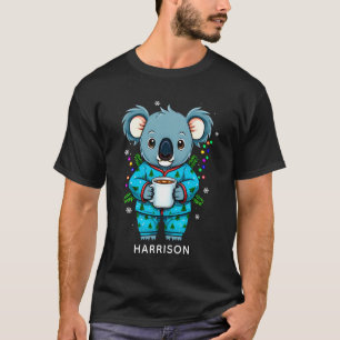 Kerst Koala Pyjama Hot Cocoa Persoonlijk T-shirt