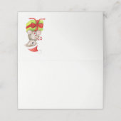 Kerst koala waterverf kunst plaats kaarten (Buitenkant ongevouwen)