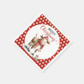 Kerst Koe Pun Servet (Hoek)