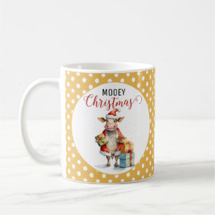 Kerst Koe Puns Koffiemok