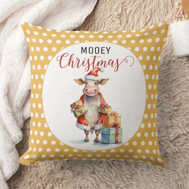 Kerst Koe Puns  Kussen (Deken)