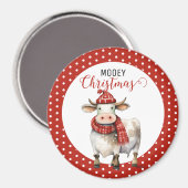 Kerst Koe Puns Magneet (Voorkant / Achterkant)