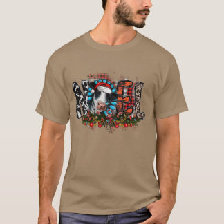 Kerst Koefamilie T-shirt