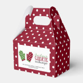 Kerst Koekje Uitwisseling Feestelijke Oven Handsch Bedankdoosjes (Voorkant Zijde)