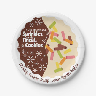 Kerst Koekje Wissel Papieren Borden Bordje
