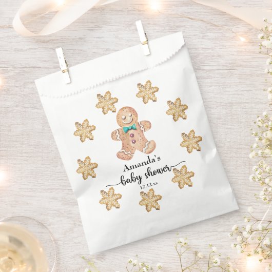 Kerst koekjes baby shower bedankzakje (Geknipt)