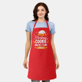 Kerst Koekjes Bak Team Aangepaste Naam Schort (Gedragen)