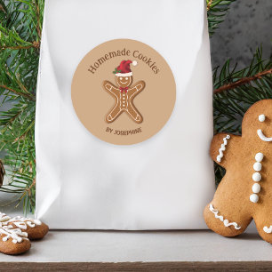 Kerst-koekjes voor ontbijt - Homemade Cookies Ronde Sticker