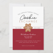 Kerst Koekjesruil Gingerbread Bourgogne Kaart (Voorkant)