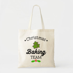 Kerst koekjesuitwisseling gember snap bakken team tote bag