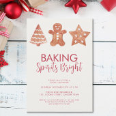 Kerst-koekjesuitwisseling in Gingerbrood Kaart