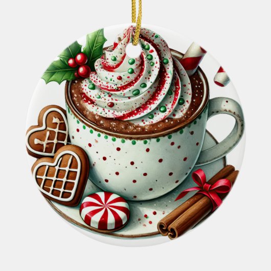 Kerst koffie ornament (Voorkant)