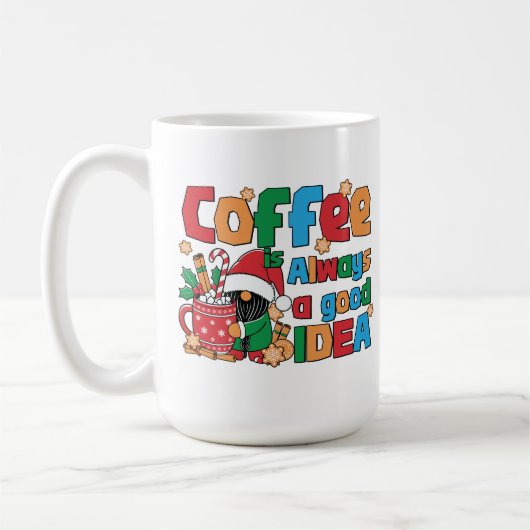 Kerst koffiekopje met feestelijke Gezegden Koffiemok (Links)