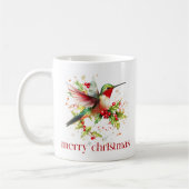 Kerst Kolibries Bloemenkrans Koffiemok (Links)