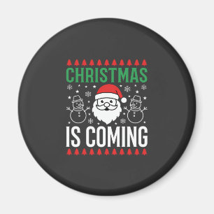 Kerst komt eraan Kerstman Sneeuwman Magneet