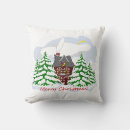 Kerst komt naar het familiehuis kussen