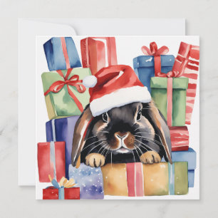 Kerst Konijn Christmas Lop Feestdagenkaart