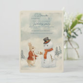 Kerst Konijn Peter verjaardag Kaart (Staand voorkant)