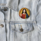 KERST KONING RONDE BUTTON 5,7 CM (In situ)