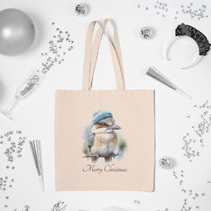 Kerst Kookaburra, aanpasbaar Tote Bag