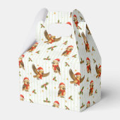 Kerst Kookaburra Aquarel Bedankdoosjes (Achterkant)