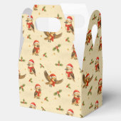 Kerst Kookaburra Aquarel Bedankdoosjes (Geopend)