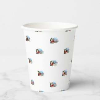 Kerst-kopjes met warme chocolade papieren bekers