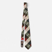 Kerst Korthaar Pointer Hond Plaid Kerstmis Stropdas (Achterkant)