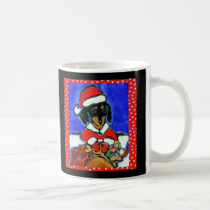 Kerst Kortharige Teckel Koffiemok