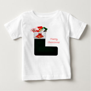 Kerst Kous Baby T-shirt
