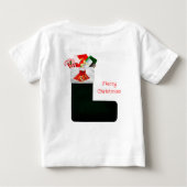 Kerst Kous Baby T-shirt (Achterkant)