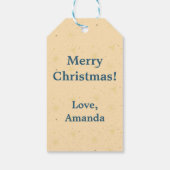 Kerst Krab Strand Cadeaulabel (Achterkant)