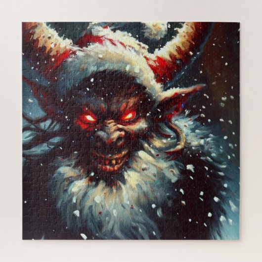 Kerst Krampus (1) Legpuzzel (Verticaal)