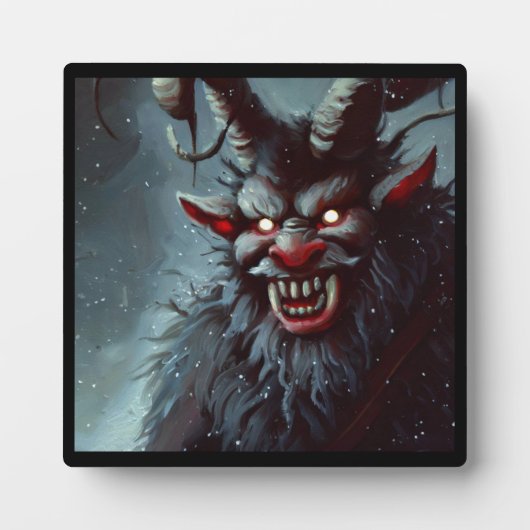 Kerst Krampus 2 Fotoplaat (Voorkant)
