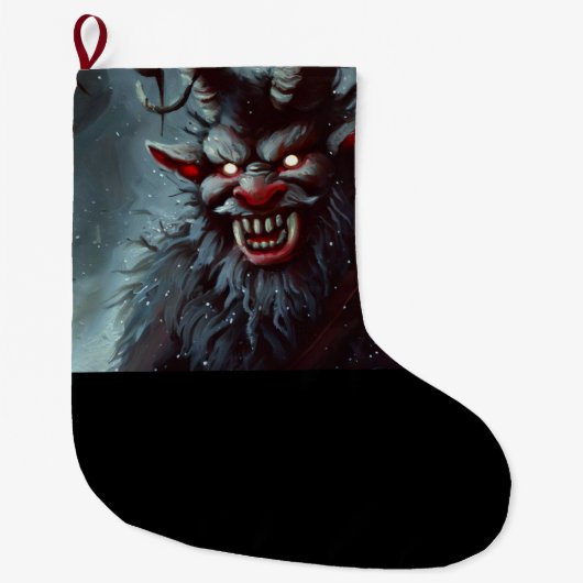 Kerst Krampus 2 Grote Kerstsok (Voorkant)