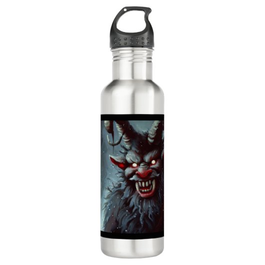 Kerst Krampus 2 Waterfles (Voorkant)