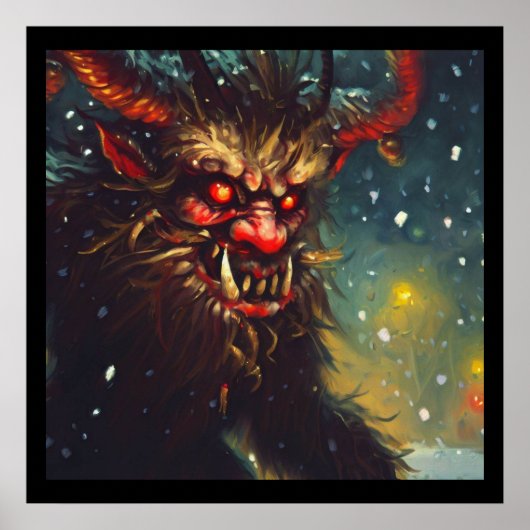 Kerst Krampus 4 Poster (Voorkant)