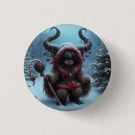 Kerst Krampus Button (Voorkant)