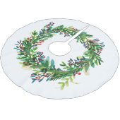 Kerst krans aquarel kerstboom rok (Gekanteld)