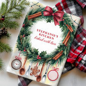 Kerst Krans Keukengerei Gepersonaliseerd Theedoek