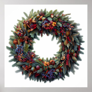 Kerst krans Poster