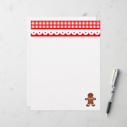 Kerst Kruidkoek Briefhoofd (Voorkant / Achterkant in situ)