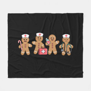 Kerst Kruidkoek Verpleegster Team Geschenken Fleece Deken