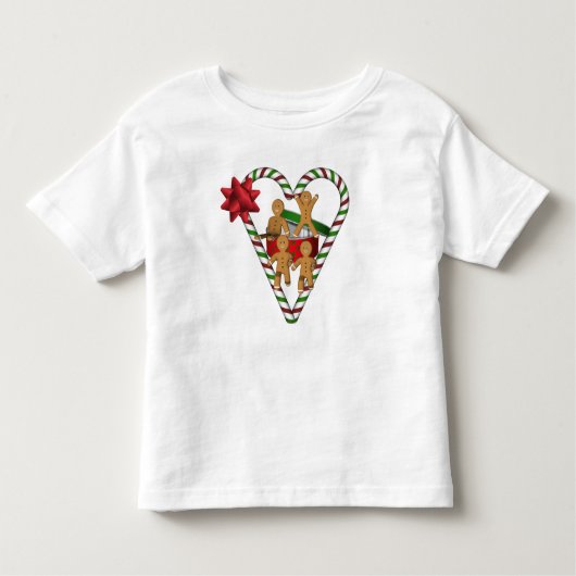 Kerst Kruidkoekmannen Vakantie Kinder Shirts (Voorkant)