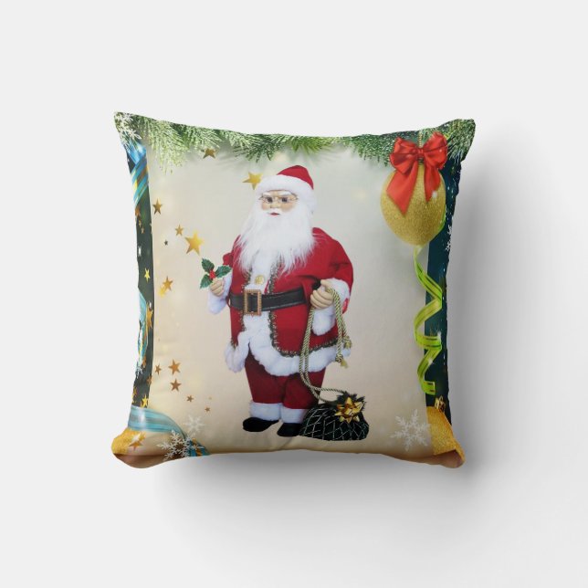 Kerst Kussen Santa (Voorkant)