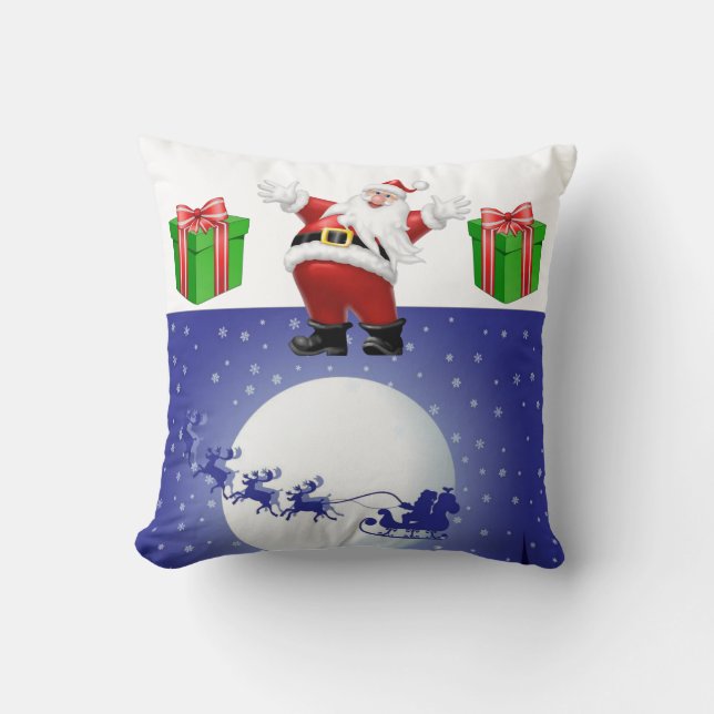Kerst Kussen Santa (Voorkant)