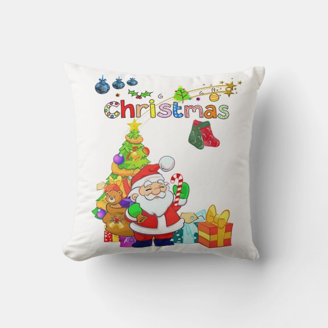Kerst Kussen Santa (Voorkant)