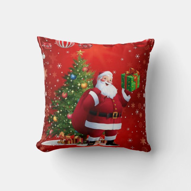 Kerst Kussen Santa (Voorkant)